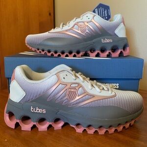 K-Swiss tubes sport women’s training shoes in pink grey